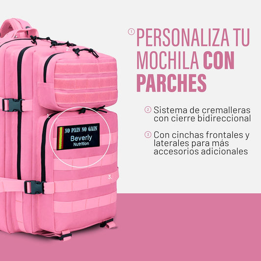 BEVERLY MOCHILA TACTICA | Capacidad 45 L | Cordura De Alta Resistencia | Multiples Bolsillos | Gimasio, Montaña Y Aire Libre